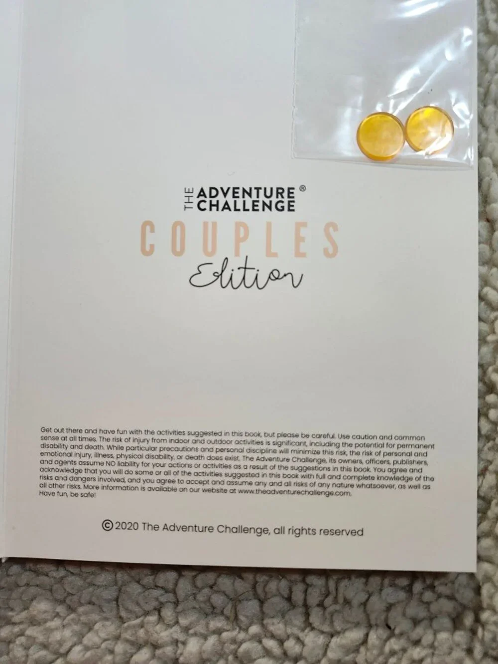 The Adventure Challenge Couples Edition Scratch Off Book Activity Journal - Picture 2 of 14